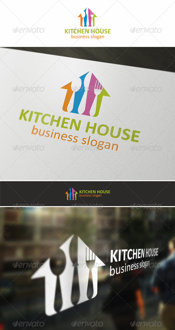 Kitchen House Logo by djjeep | GraphicRiver